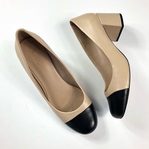 ALDO Bellone Two-Tone Cap Toe Pumps